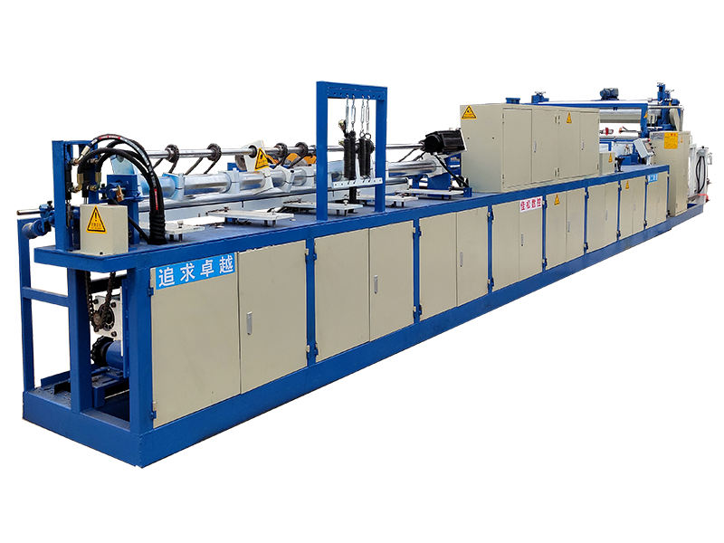 automatic parallel paper tube machine with inline cutting system